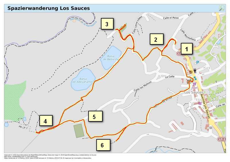 Landkarte Spazierwanderung Sauces1