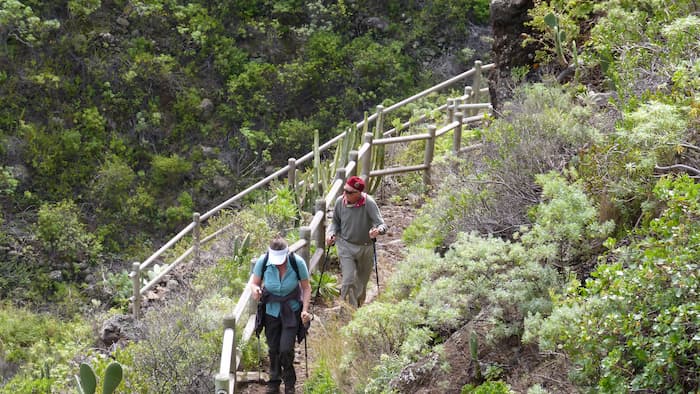 La Palma Wandern im Barranco Nogales auf dem Wanderweg GR 130
